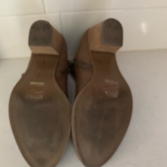 Taupe Dolce Vita perforated suede ankle boots - Picture 7 of 7